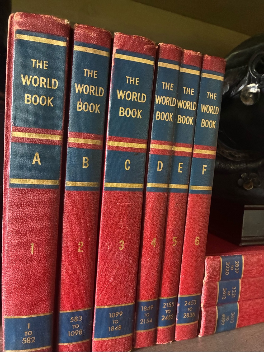 The World Book Hardcover Reference Set - Red & Blue Volumes Encyclopedias